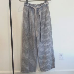 Uniqlo Linen 26/27 Waist Grey Pants